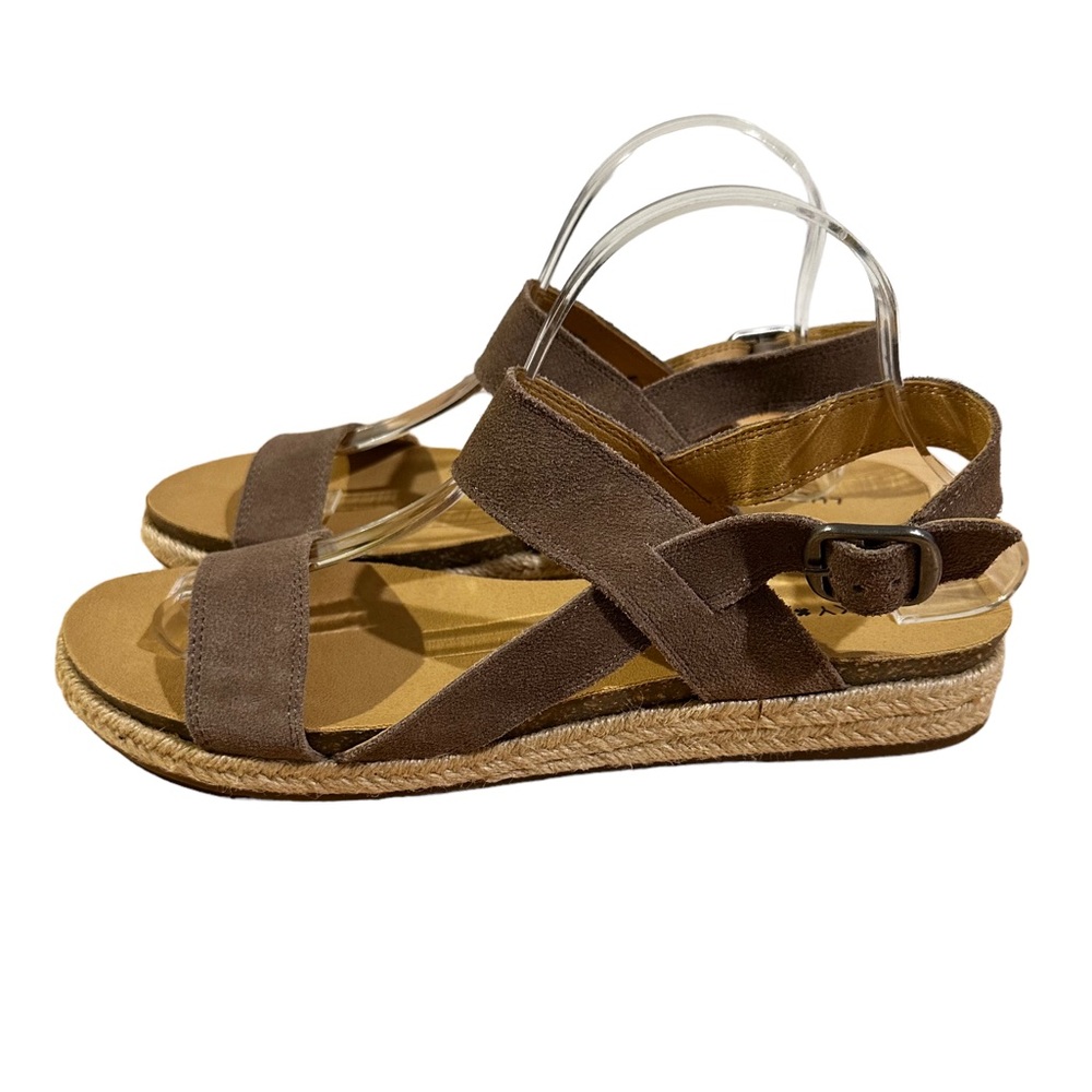 New Lucky Brand Gadine Sandals Leather Brown Size 10